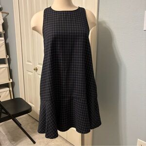 Blush Noir Check Dress Black Small